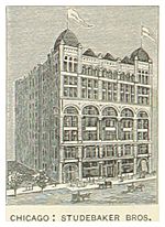 Archivo:US-IL(1891) p222 CHICAGO, STUDEBAKER BROS. ADMINISTRATION BUILDING