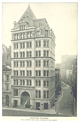 (King1893NYC) pg848 MORTIMER BUILDING. WALL STREET, SOUTH SIDE, CORNER OF NEW STREET.jpg