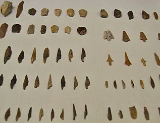 Archivo:Útils de talla, cova del Parpalló i de les Malladetes, Museu de Prehistòria de València