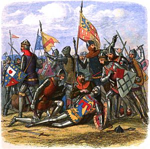 Archivo:A Chronicle of England - Page 349 - The Death of Hotspur