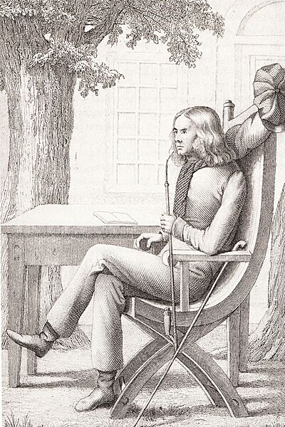 Adelbert von Chamisso sitting