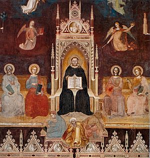 Archivo:Andrea di Bonaiuto. Santa Maria Novella 1366-7 fresco 0001