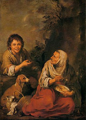 Archivo:Bartolomé Esteban Perez Murillo - Old Woman and Boy - WGA16367