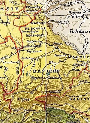 Archivo:Beieren in de Frankische tijd