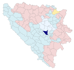 BiH municipality location Visoko.svg