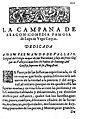 Campana de Aragón de Lope de Vega