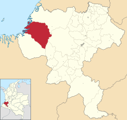 Timbiquí ubicada en Cauca (Colombia)