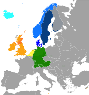 Archivo:Germanic languages in Europe