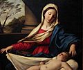 Giovanni Battista Salvi - Madona adorando al Niño dormido (detalle)