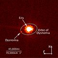 Hubble Dysnomia orbit overlay