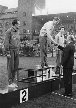 Jiří Lanský, Richard Dahl, Stig Pettersson 1958.jpg