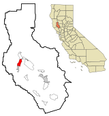 Lake County California Incorporated and Unincorporated areas North Lakeport Highlighted.svg