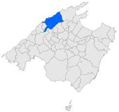 Extensión del municipio en la isla.
