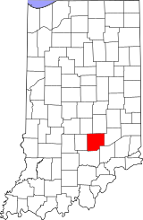 Map of Indiana highlighting Bartholomew County.svg