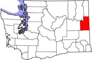 Map of Washington highlighting Spokane County.svg