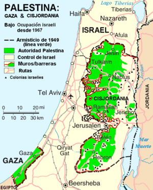 Mapa territorios palestinos con colonias de Israel.gif
