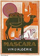 Mascara vin d'Algérie 1925