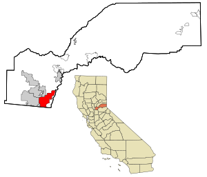 Archivo:Placer County California Incorporated and Unincorporated areas Granite Bay Highlighted