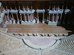 Recreación 3D del Teatro Romano de Cartagena