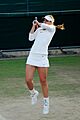 Sabine Lisicki during her doubles semi-final with Sam Stosur against Marina Erakovic & Tamarine Tanasugarn