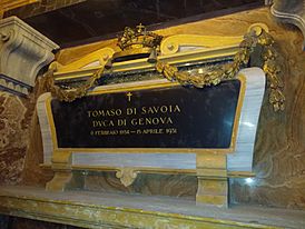 Archivo:Sepoltura di Tommaso di Savoia duca di Genova - cripta di Superga