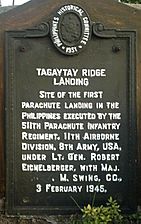TagaytayRidge HistoricalMarker TagaytayCity
