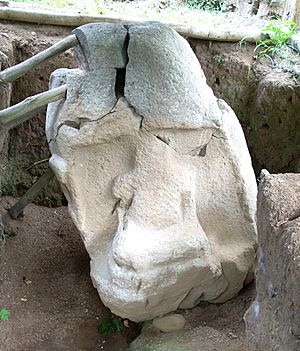 Archivo:Takalik Abaj Olmec sculpture 1