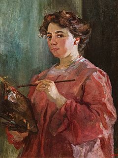 (Barcelona) Lluïsa Vidal - Autoretrat - Museu Nacional d'Art de Catalunya.jpg