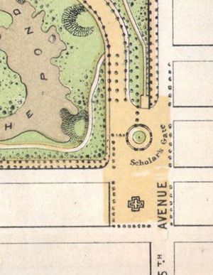 Archivo:1868 Vaux ^ Olmstead Map of Central Park, New York City - Geographicus - CentralPark-CentralPark-1869 (Cropped & Rotated)