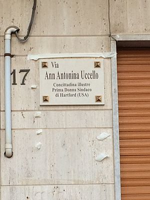 Ann Uccello Street sign Italy.jpg