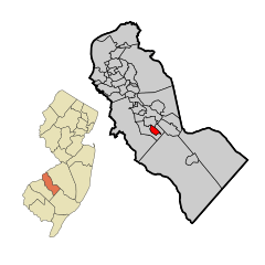 Camden County New Jersey Incorporated and Unincorporated areas Pine Valley Highlighted.svg