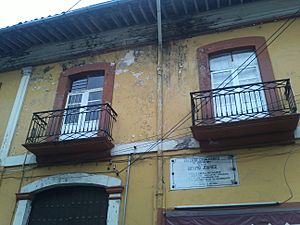 Archivo:Casa donde pernoctó Benito Juárez en 1861 en Orizaba, Ver.