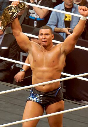 Archivo:Jason Jordan NXT tag team champion Takeover Dallas 2016
