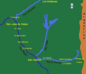 Archivo:Localidades Cajon del maipo