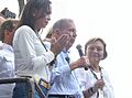 Machado y González protestando contra el fraude presidencial en Venezuela de 2024
