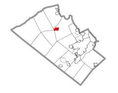Map of Schnecksville, Lehigh County, Pennsylvania Highlighted.png