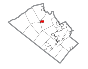 Archivo:Map of Schnecksville, Lehigh County, Pennsylvania Highlighted