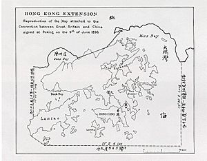Archivo:Map of The Convention for the Extension of Hong Kong Territory in 1898 - 1