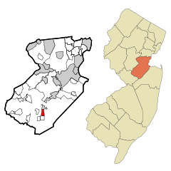 Middlesex County New Jersey Incorporated and Unincorporated areas Whittingham Highlighted.svg