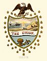 Oregon state coat of arms (illustrated, 1876)