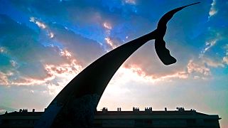 Parque de la ballena (escultura cola de la ballena)