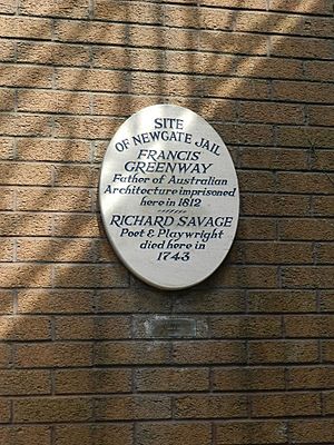 Archivo:Plaque on Site of Newgate Jail - now The Galleries Shopping Centre (9211254196)