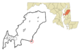 Queen Anne's County Maryland Incorporated and Unincorporated areas Queen Anne Highlighted