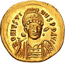 Solidus of Justin I (obverse).jpg