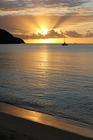 Archivo:Sunset Rodney Bay St Lucia 0189