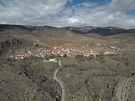 Vista aérea de Tramacastilla desde el sur