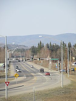 Western end of Badger Road, Badger and Fairbanks, Alaska.JPG