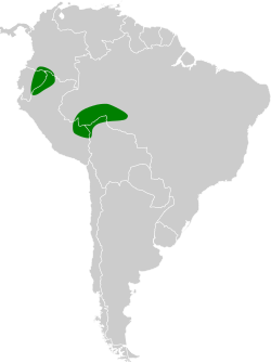 Distribución geográfica del ticotico pardo.