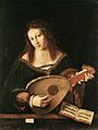 Bartolomeo Veneto Woman playing a lute
