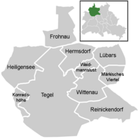 Mapa del distrito de Reinickendorf